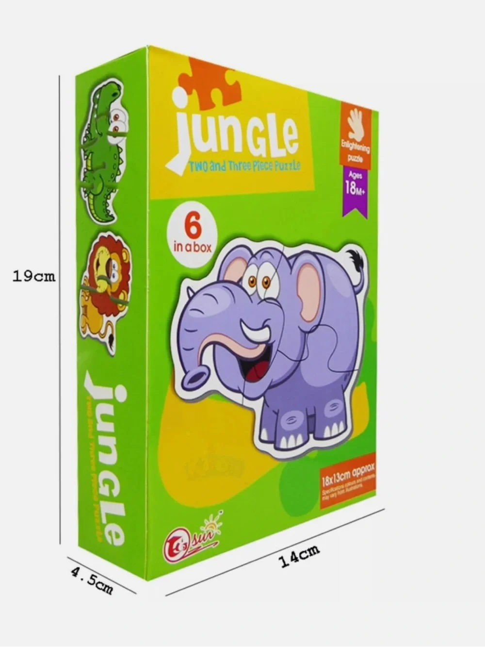 Kids 2-3 pieces mini puzzle cute animal 18months+ baby development toy